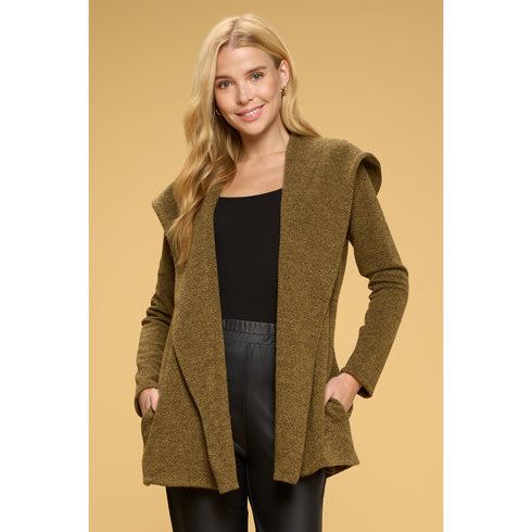 TEXTURED KNIT CARDIGAN